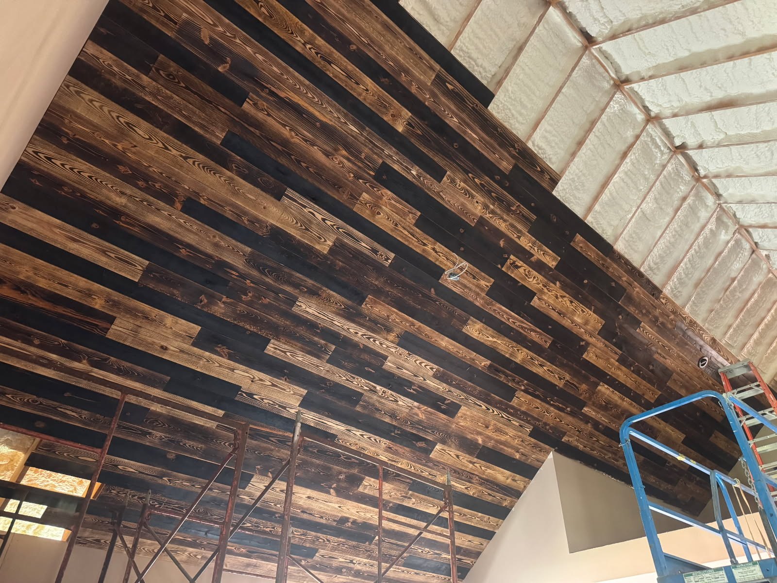 Tongue and groove ceiling